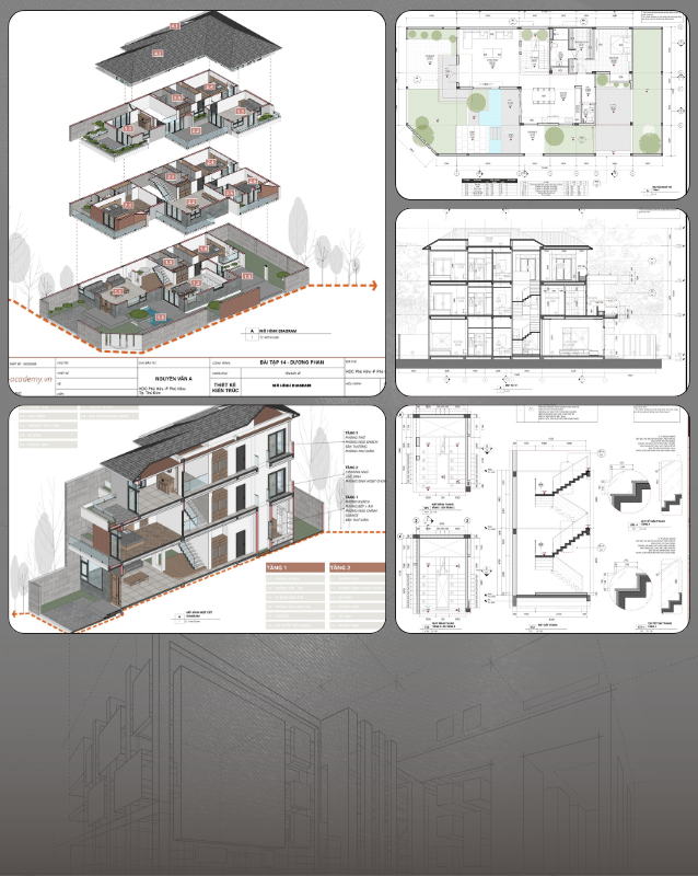 Layout Sketchup - Triển khai kiến trúc