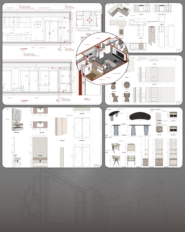 Layout Sketchup - Triển khai nội thất