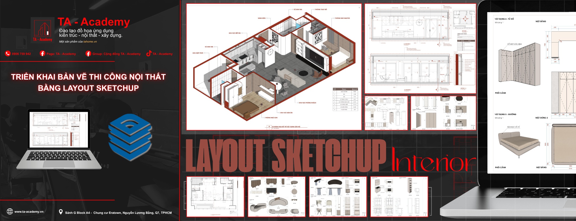Layout Sketchup - Triển Khai Nội Thất