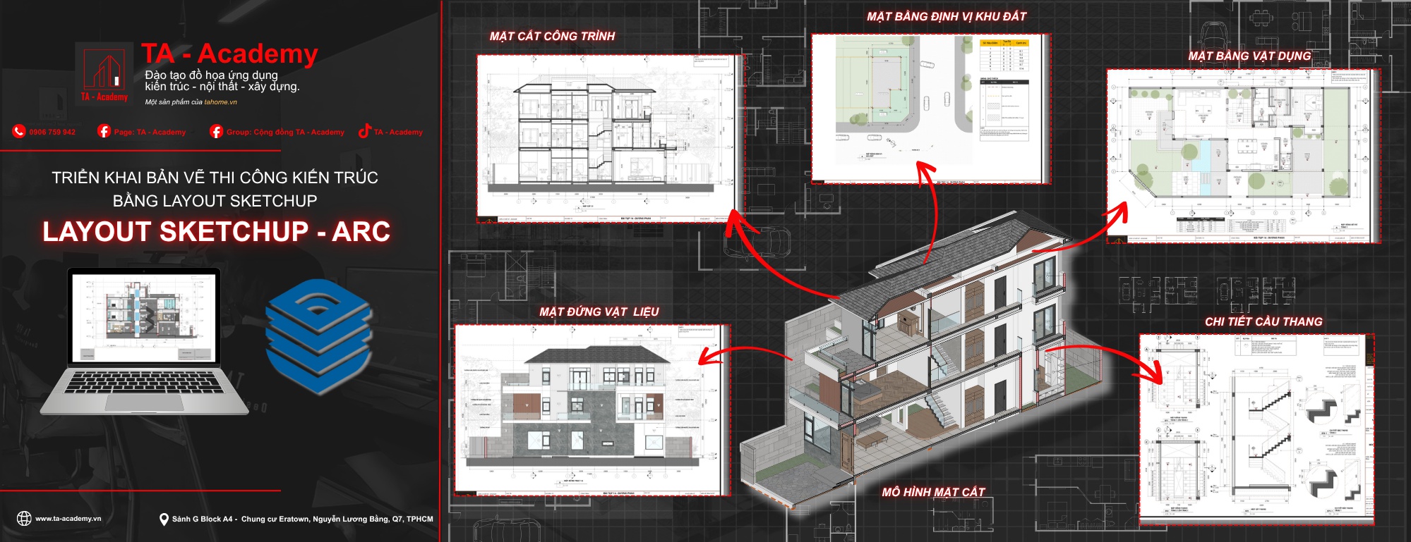 Layout Sketchup - Triển Khai Kiến Trúc
